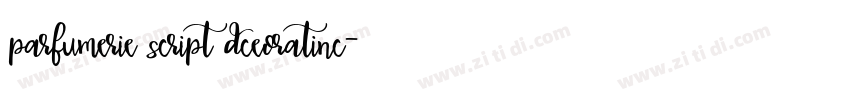 parfumerie script dceoratinc字体转换